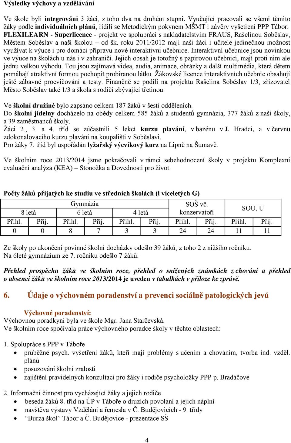 FLEXILEARN - Superlicence - projekt ve spolupráci s nakladatelstvím FRAUS, Rašelinou Soběslav, Městem Soběslav a naší školou od šk.