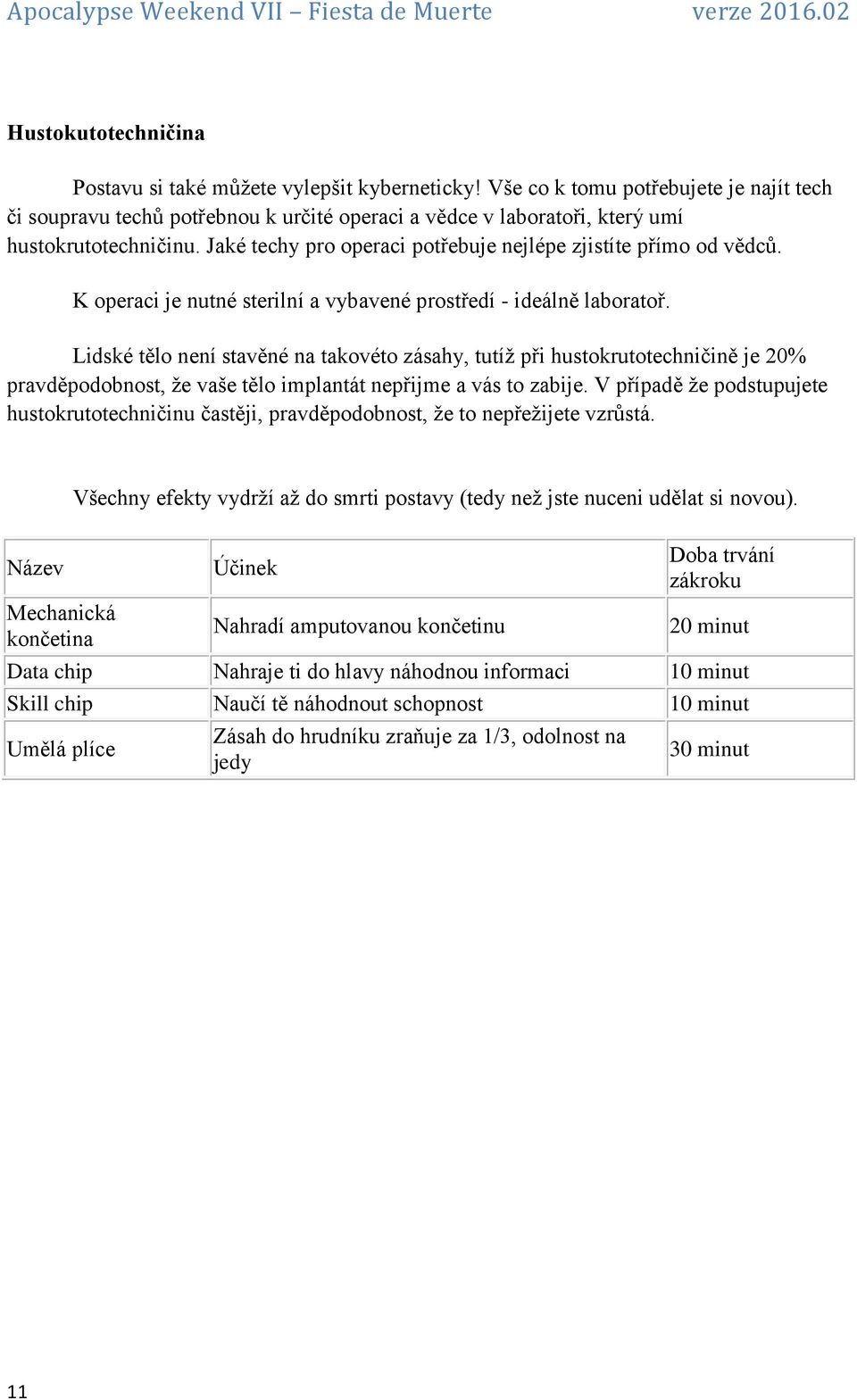 Jaké techy pro operaci potřebuje nejlépe zjistíte přímo od vědců. K operaci je nutné sterilní a vybavené prostředí - ideálně laboratoř.