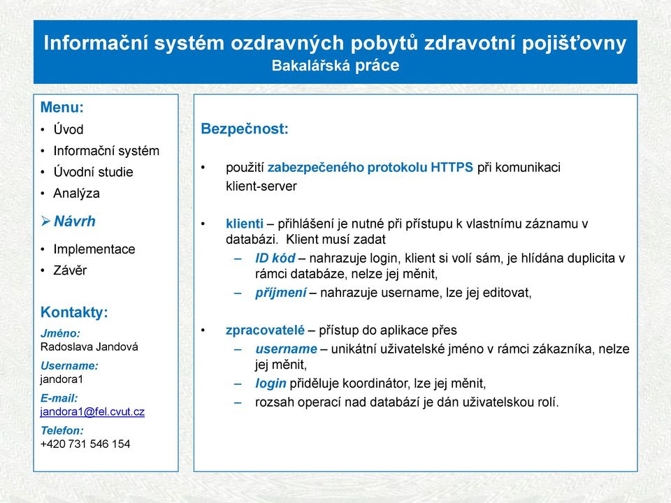 záznamu v databázi.