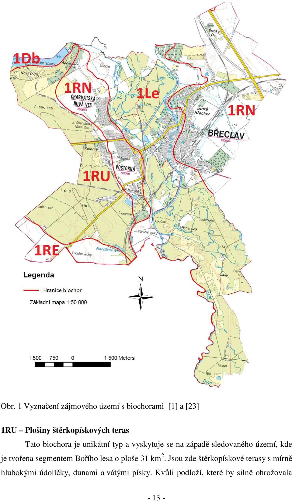 tvořena segmentem Bořího lesa o ploše 31 km 2.