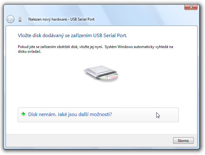 Quido USB 8) Tímto je ukončena instalace USB driveru. Pokračuje se instalací virtuálního portu obr.