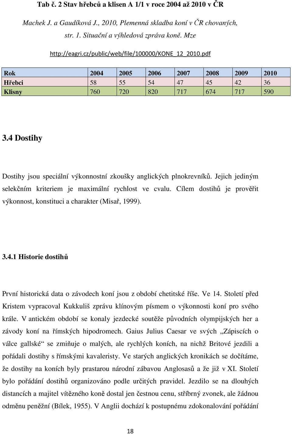 4 Dostihy Dostihy jsou speciální výkonnostní zkoušky anglických plnokrevníků. Jejich jediným selekčním kriteriem je maximální rychlost ve cvalu.