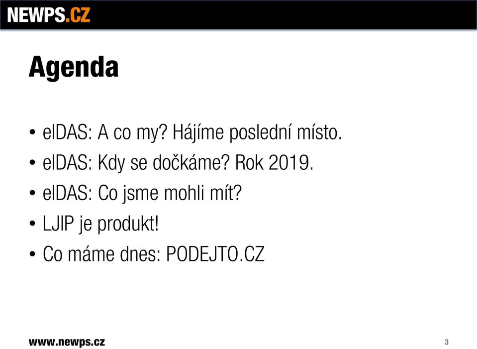 eidas: Kdy se dočkáme? Rok 2019.