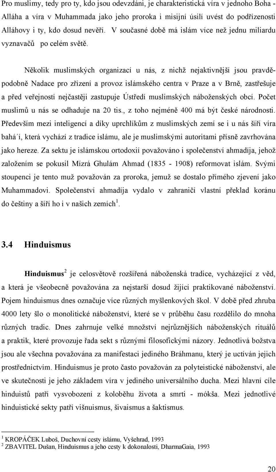 Několik muslimských organizací u nás, z nichž nejaktivnější jsou pravděpodobně Nadace pro zřízení a provoz islámského centra v Praze a v Brně, zastřešuje a před veřejností nejčastěji zastupuje