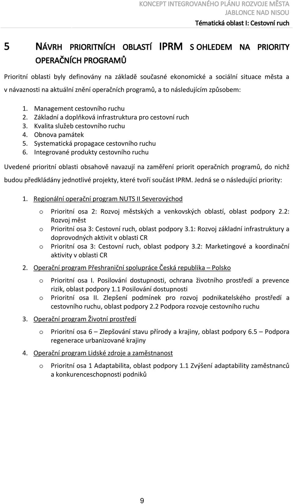 Systematická propagace cestovního ruchu 6.