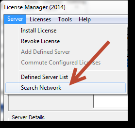 CLS manažer licencí by měl nyní nalézt síť vašeho CLS hostitelského počítače a měl by se zobrazit na hlavní obrazovce v seznamu pod