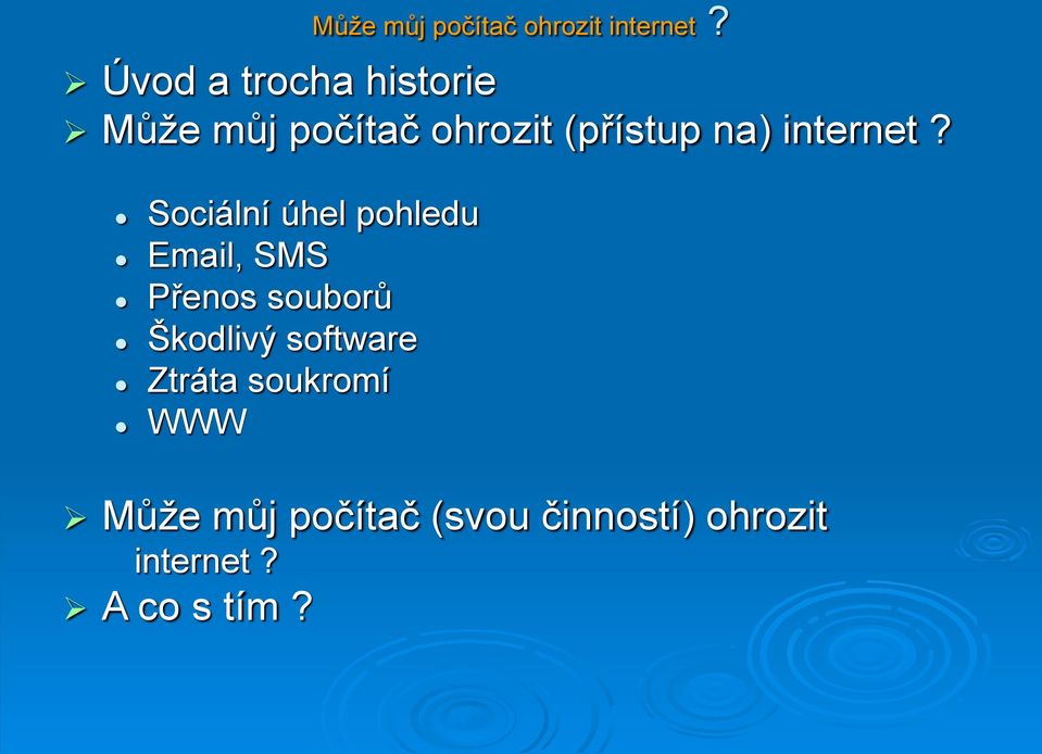 Sociální úhel pohledu Email, SMS Přenos souborů