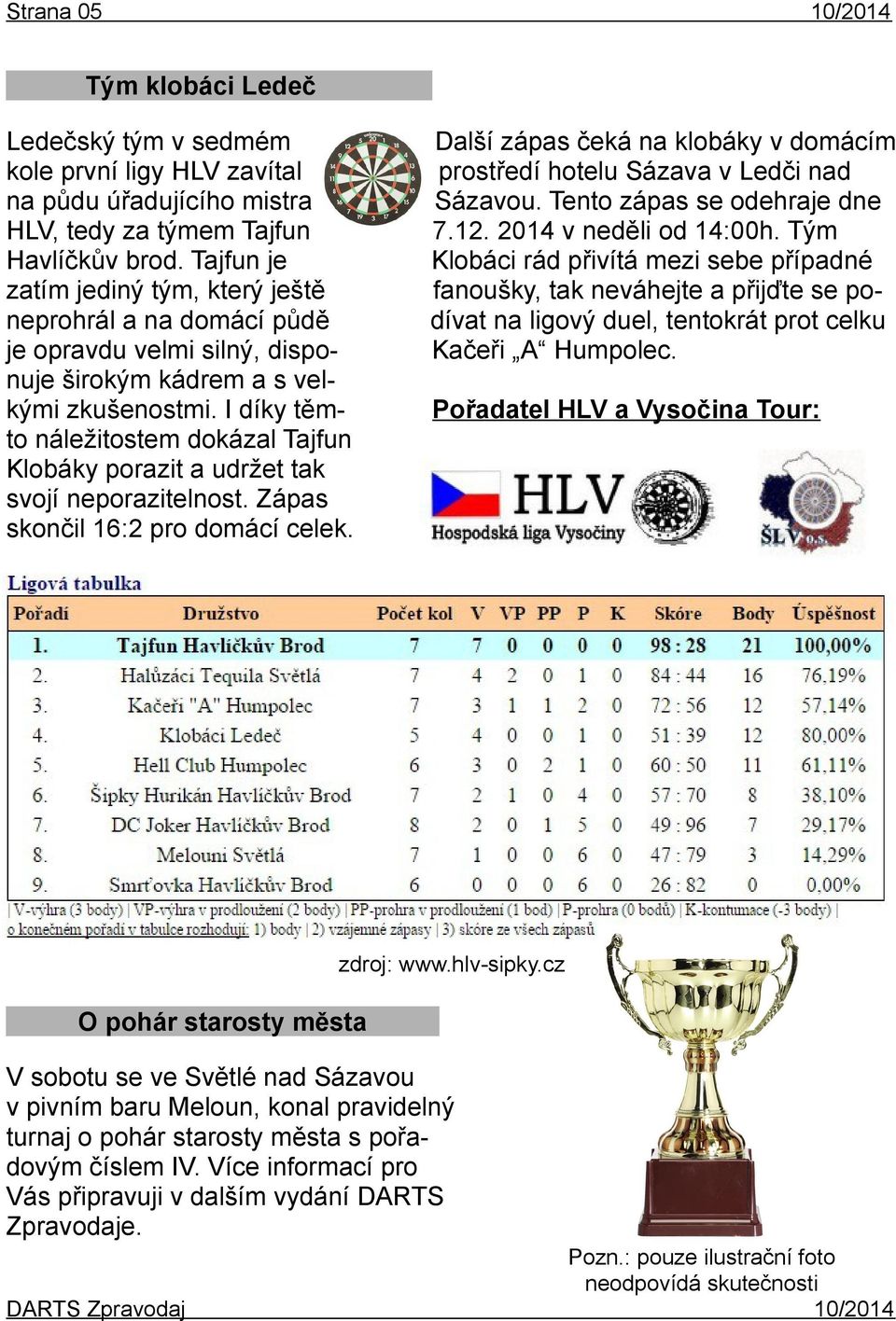 Pořadatel HLV a Vysočina Tour: Ledečský tým v sedmém kole první ligy HLV zavítal na půdu úřadujícího mistra HLV, tedy za týmem Tajfun Havlíčkův brod.