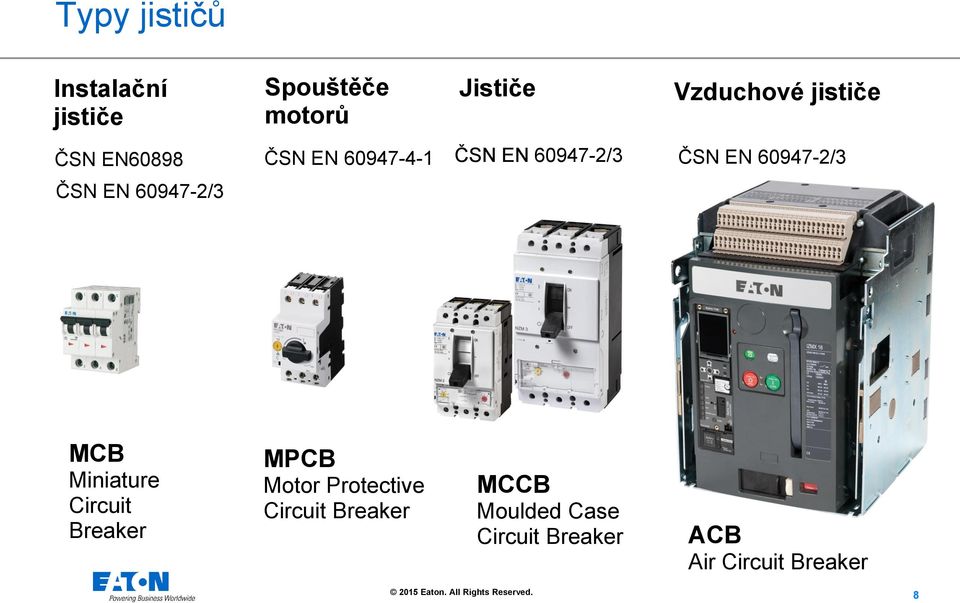 EN 60947-2/3 MCB Miniature Circuit Breaker MPCB Motor Protective