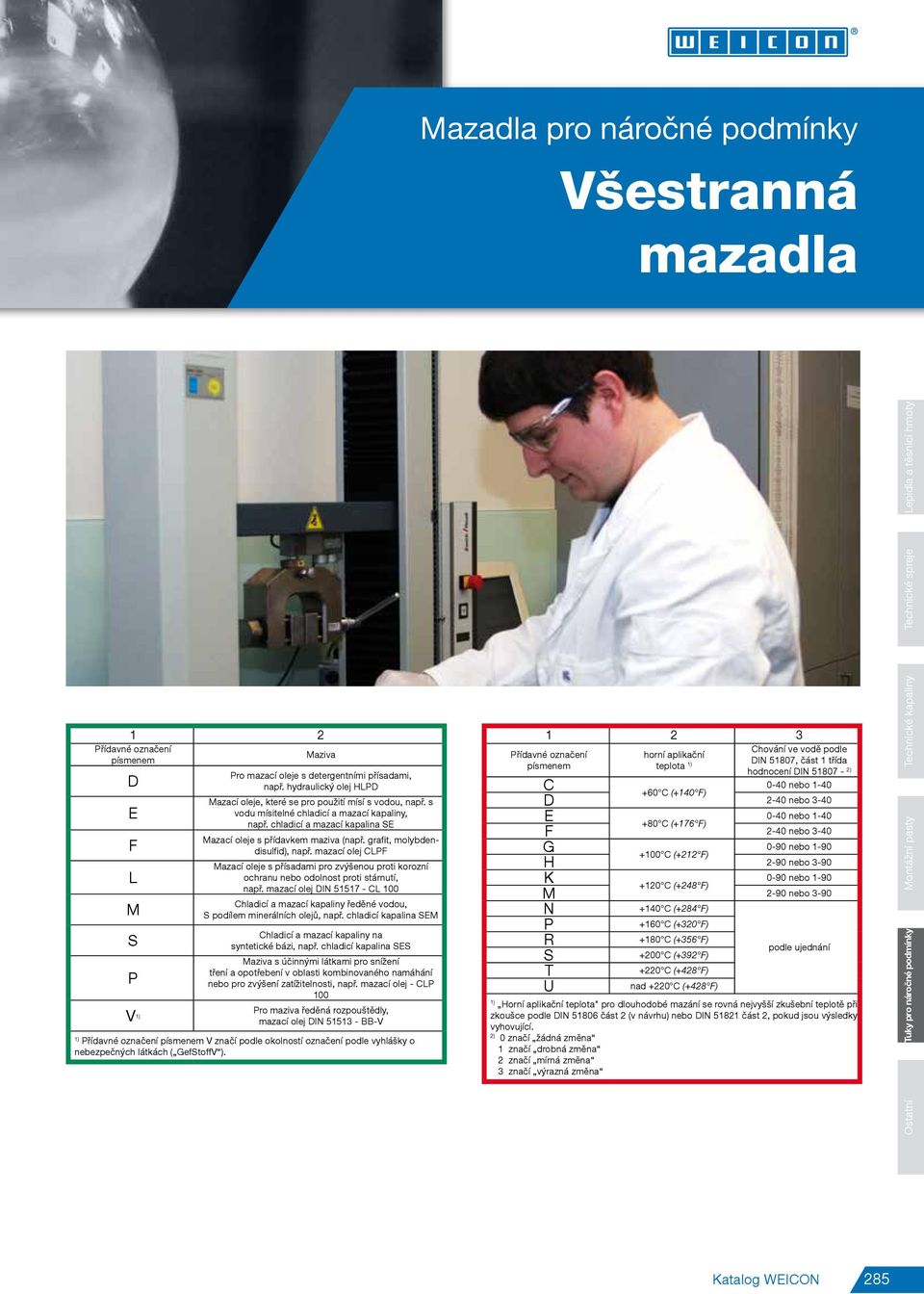 mazací olej CLPF Mazací oleje s přísadami pro zvýšenou proti korozní ochranu nebo odolnost proti stárnutí, např.