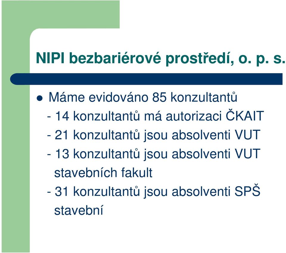 ČKAIT - 21 konzultantů jsou absolventi VUT - 13 konzultantů