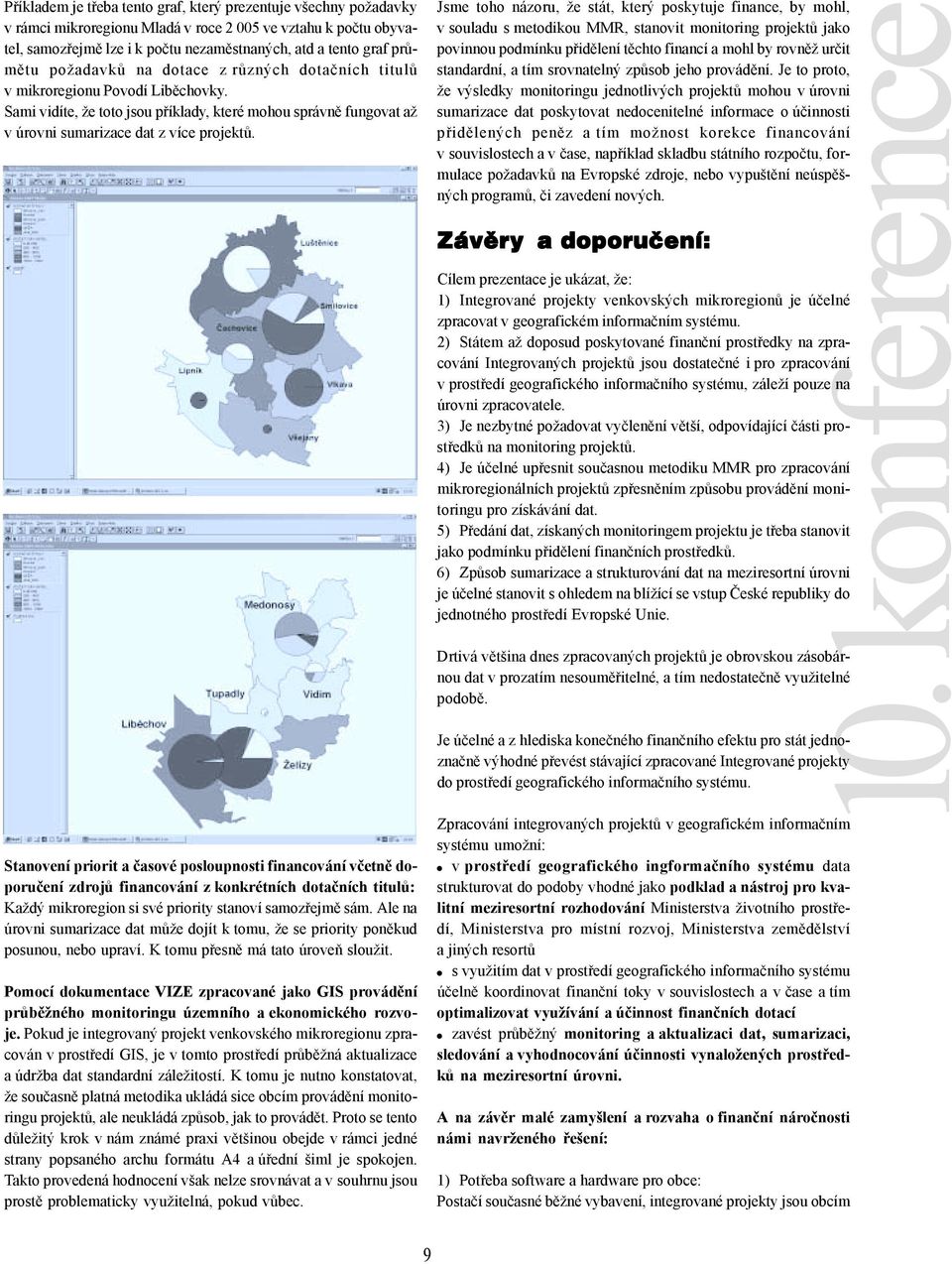 Stanovení priorit a časové posloupnosti financování včetně doporučení zdrojů financování z konkrétních dotačních titulů: Každý mikroregion si své priority stanoví samozřejmě sám.