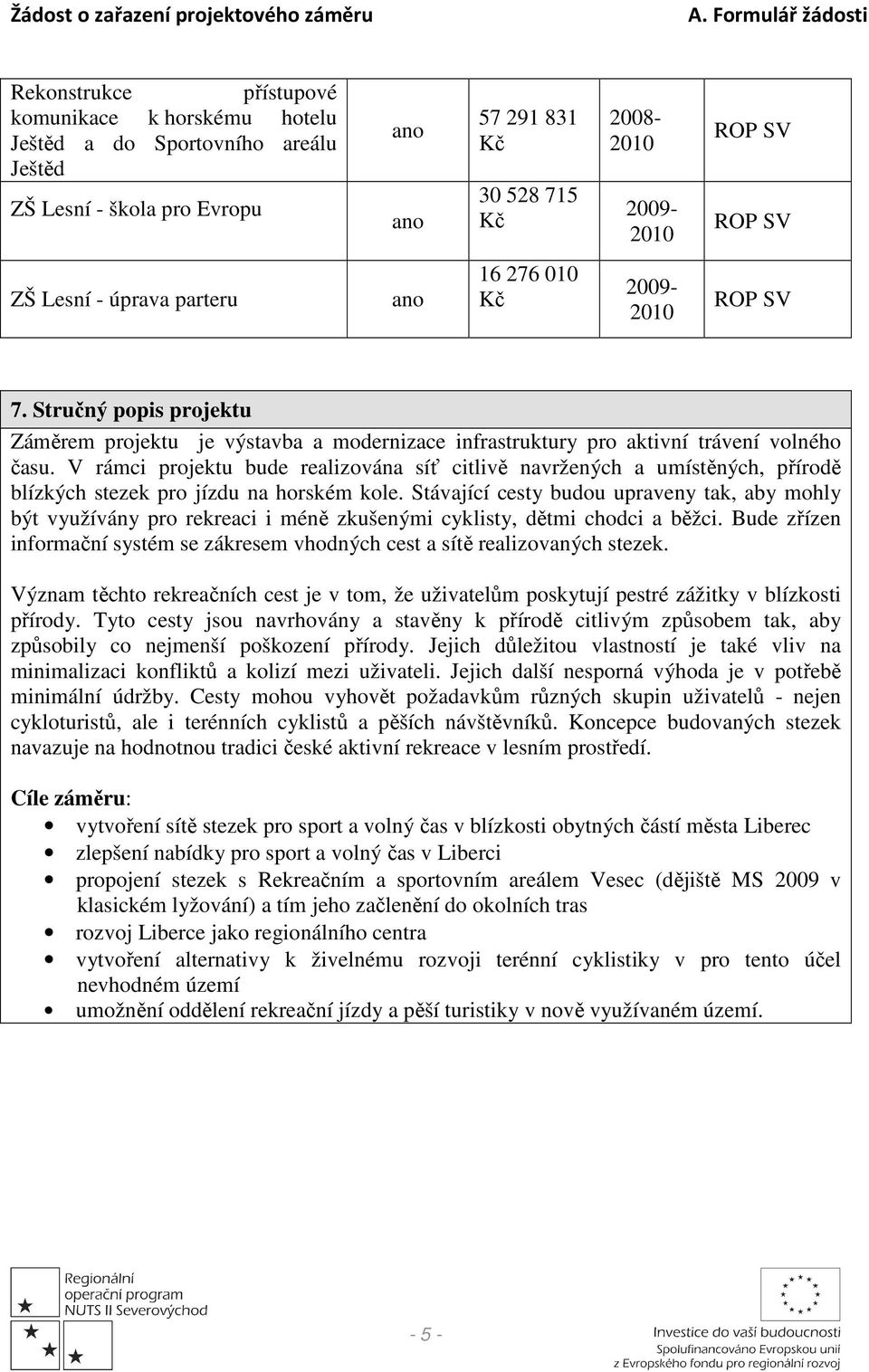 V rámci projektu bude realizována síť citlivě navržených a umístěných, přírodě blízkých stezek pro jízdu na horském kole.