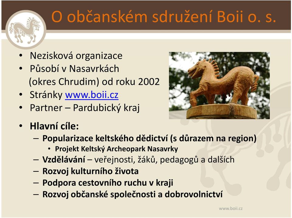 Nezisková organizace Působí v Nasavrkách (okres Chrudim) od roku 2002 Stránky Partner Pardubický