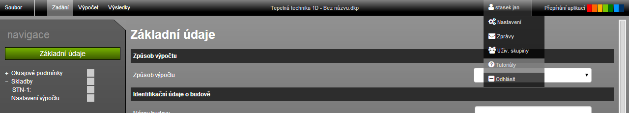 6. ZPRÁVY Pomocí zpráv můžete být upozorněni na blížící se konec platnosti licencí jednotlivých aplikací. Modální okno práv lze vyvolat najetím na uživatelské jméno a kliknutím na volbu Zprávy.