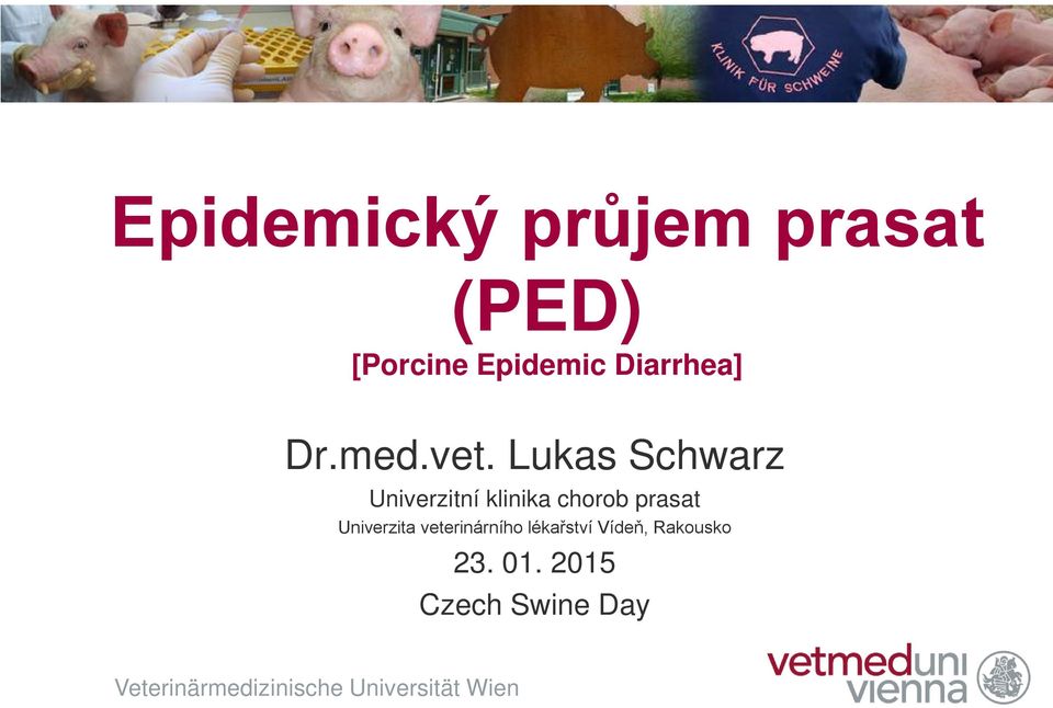 Lukas Schwarz Univerzitní klinika chorob prasat Univerzita