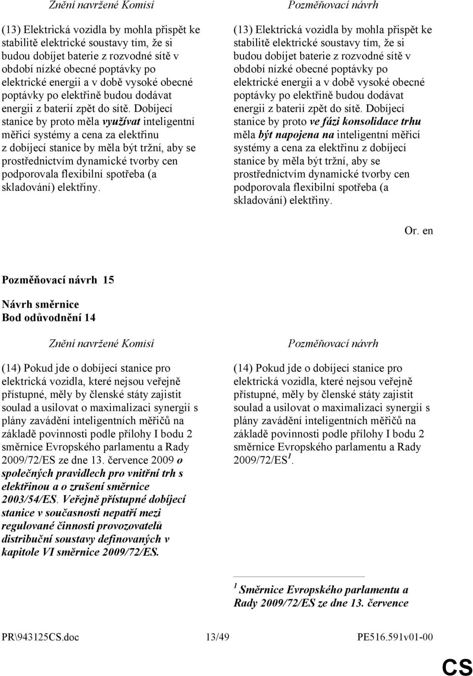 Dobíjecí stanice by proto měla využívat inteligentní měřicí systémy a cena za elektřinu z dobíjecí stanice by měla být tržní, aby se prostřednictvím dynamické tvorby cen podporovala flexibilní