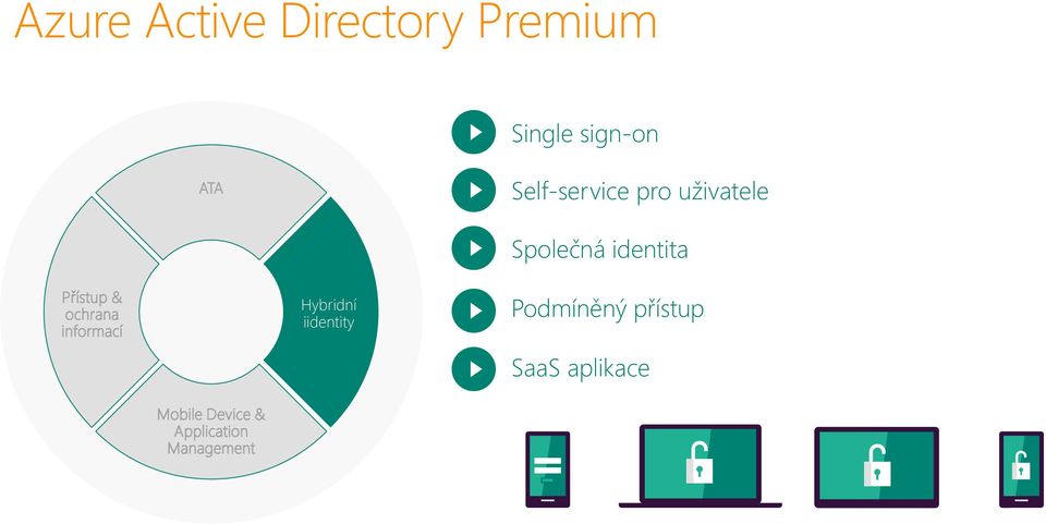 & ochrana informací Hybridní iidentity Podmíněný