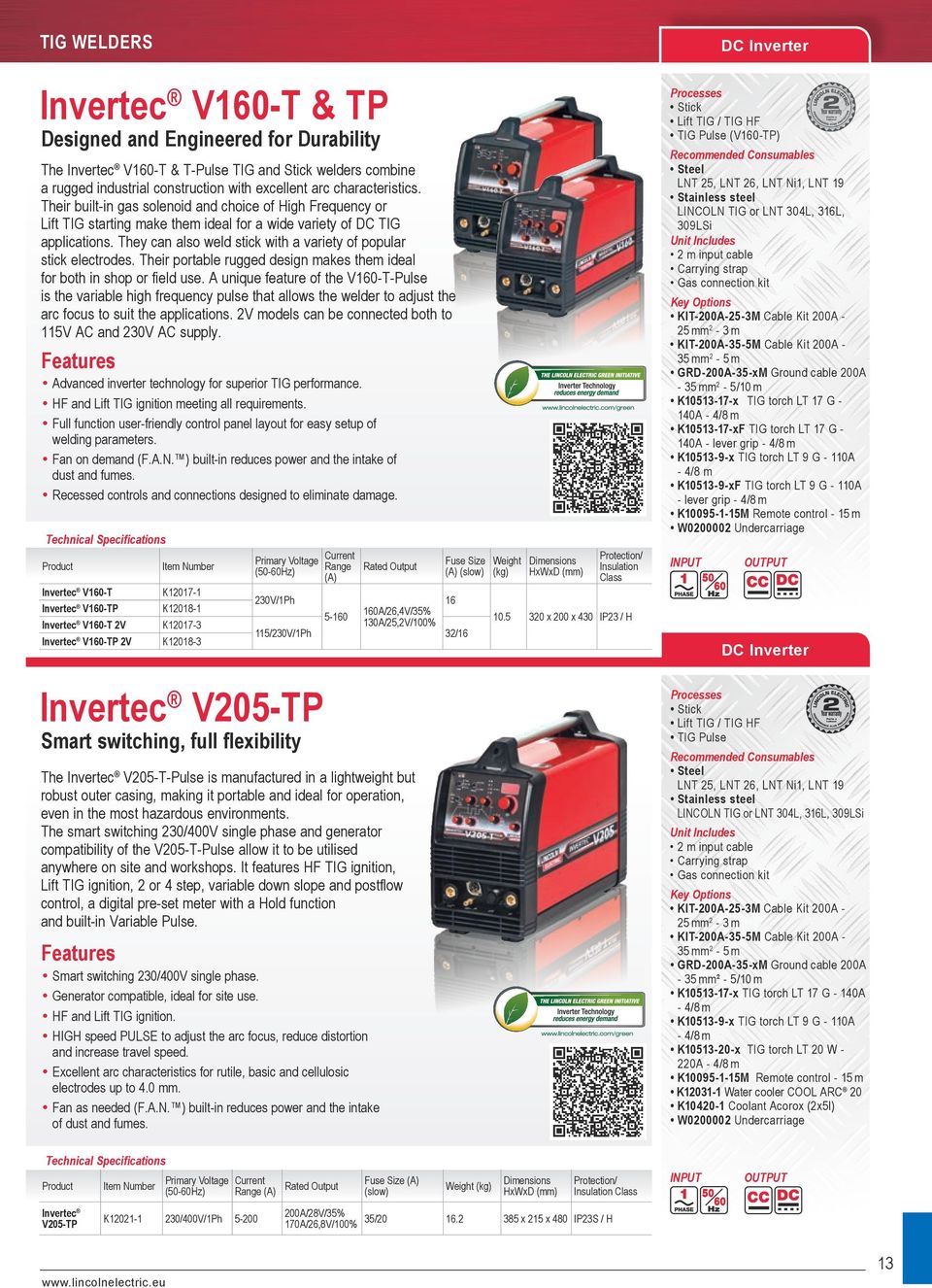 They can also weld stick with a variety of popular stick electrodes. Their portable rugged design makes them ideal for both in shop or field use.