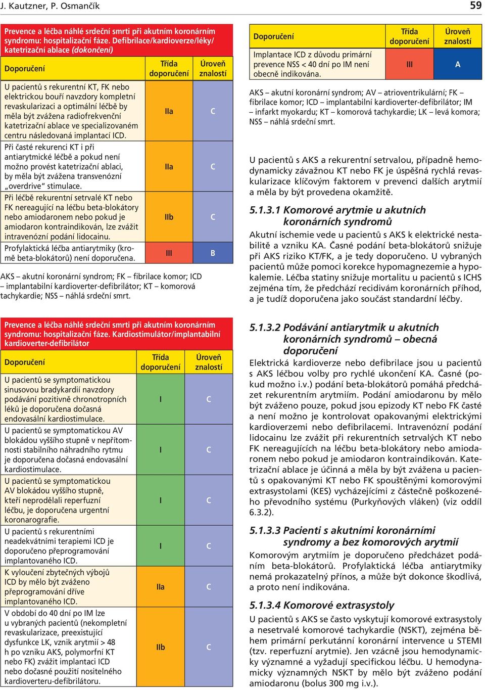 radiofrekvenční katetrizační ablace ve specializovaném centru následovaná implantací D.