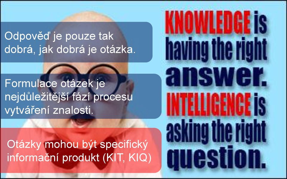 Formulace otázek je nejdůležitější fází