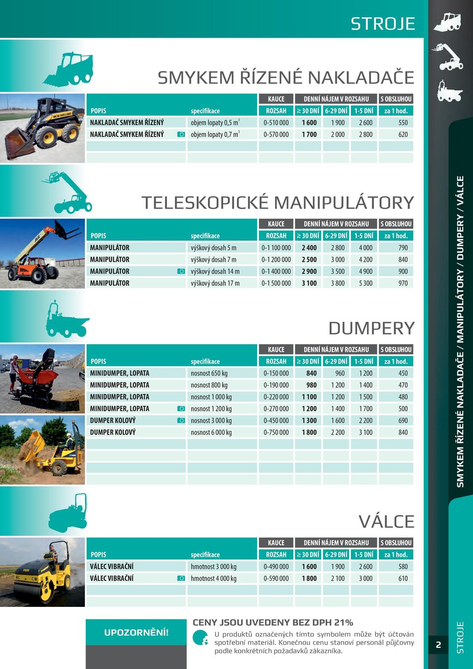 MANIPULÁTOR MANIPULÁTOR MANIPULÁTOR MANIPULÁTOR výškový dosah 5 m výškový dosah 7 m výškový dosah 14 m výškový dosah 17 m 0-1 100 000 0-000 0-1 400 000 0-1 500 000 2 400 2 500 2 900 100 000 500 800 4