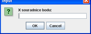 package input; import javax.swing.joptionpane; public class BodTest { public static void main(string[] args) { String x1 = JOptionPane.