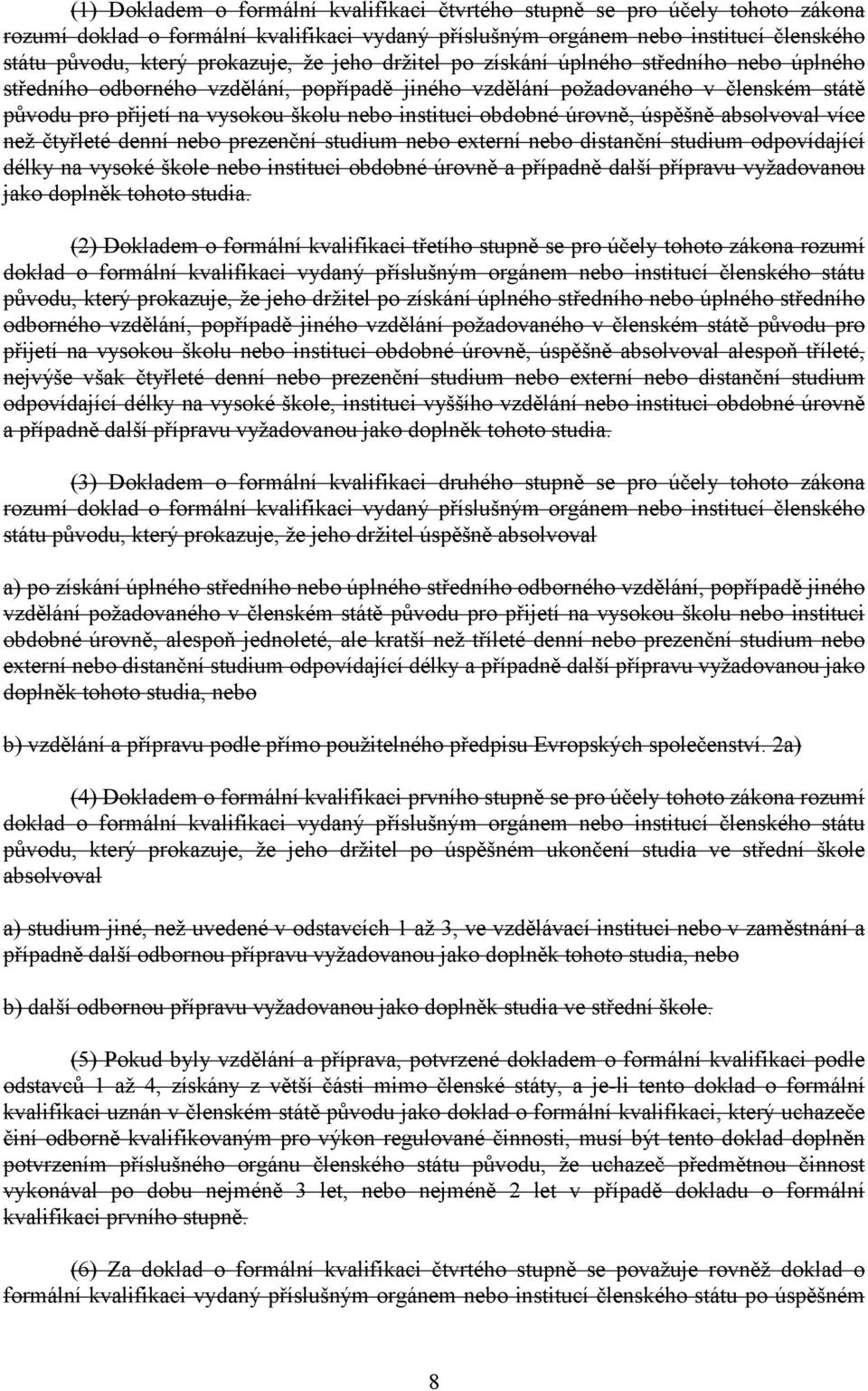 obdobné úrovně, úspěšně absolvoval více než čtyřleté denní nebo prezenční studium nebo externí nebo distanční studium odpovídající délky na vysoké škole nebo instituci obdobné úrovně a případně další