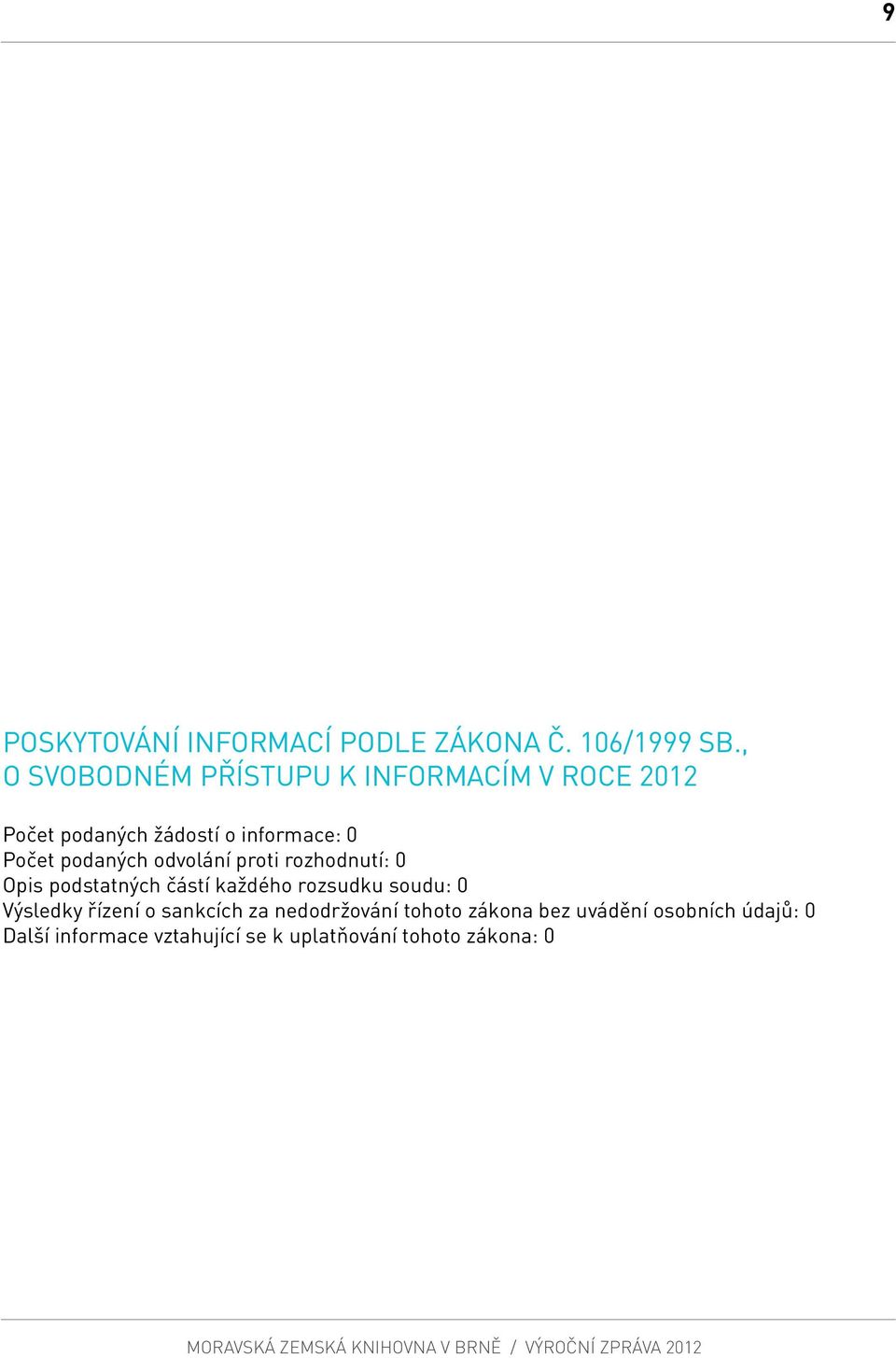 podaných odvolání proti rozhodnutí: 0 Opis podstatných částí každého rozsudku soudu: 0