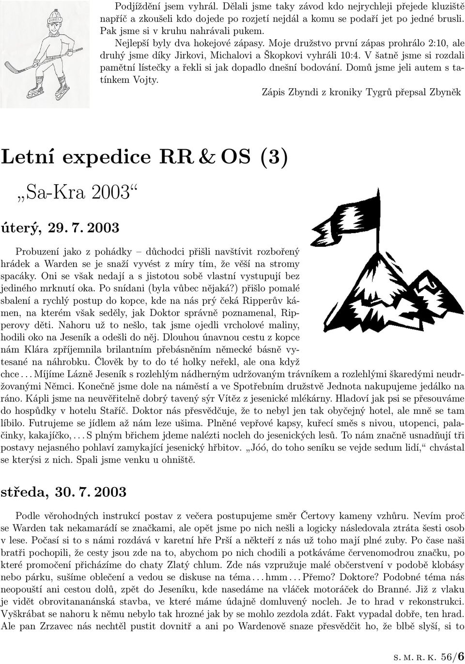 V šatně jsme si rozdali pamětní lístečky a řekli si jak dopadlo dnešní bodování. Domů jsme jeli autem s tatínkem Vojty.