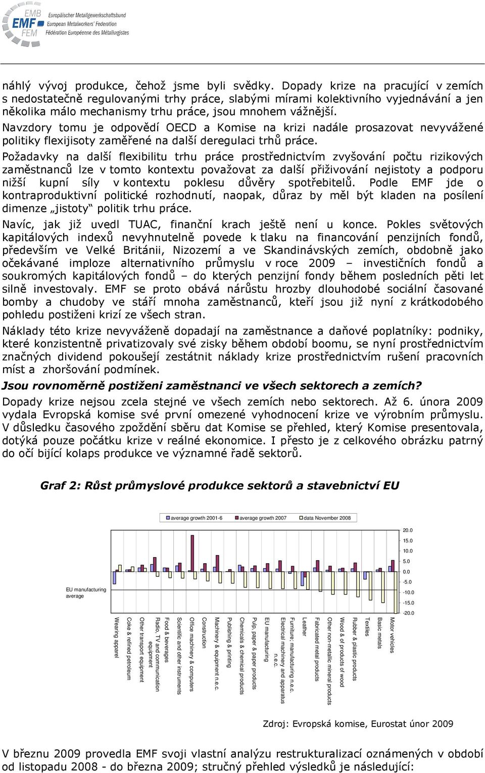 Navzdory tomu je odpovědí OECD a Komise na krizi nadále prosazovat nevyvážené politiky flexijisoty zaměřené na další deregulaci trhů práce.