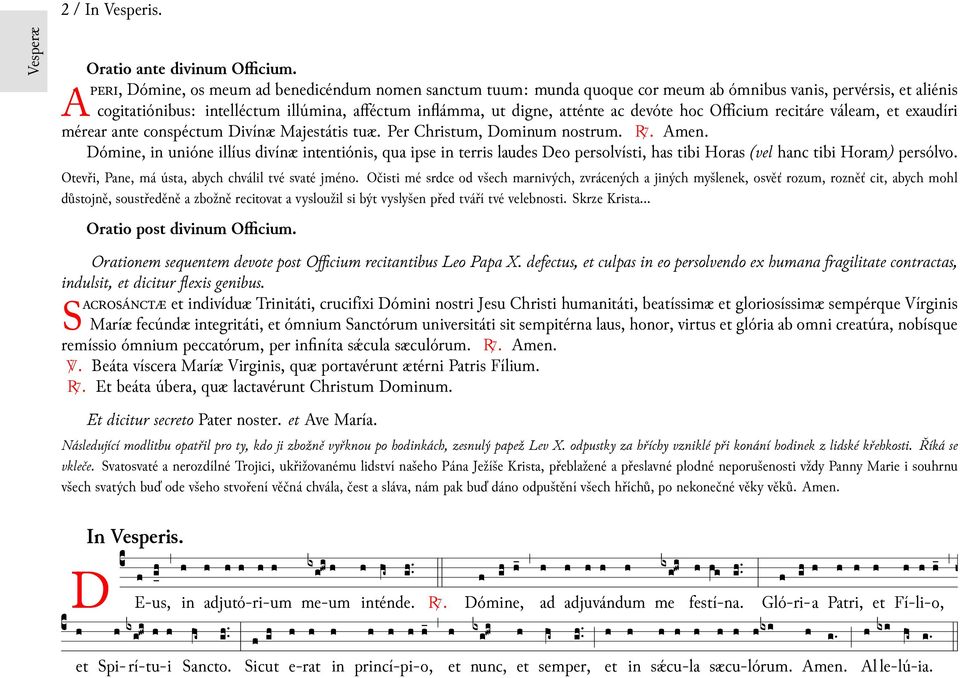 recitáre válem, exudíri mérer nte conspéctum Divínæ Mjestátis tuæ. Per Christum, Domum nostrum. A. Amen.