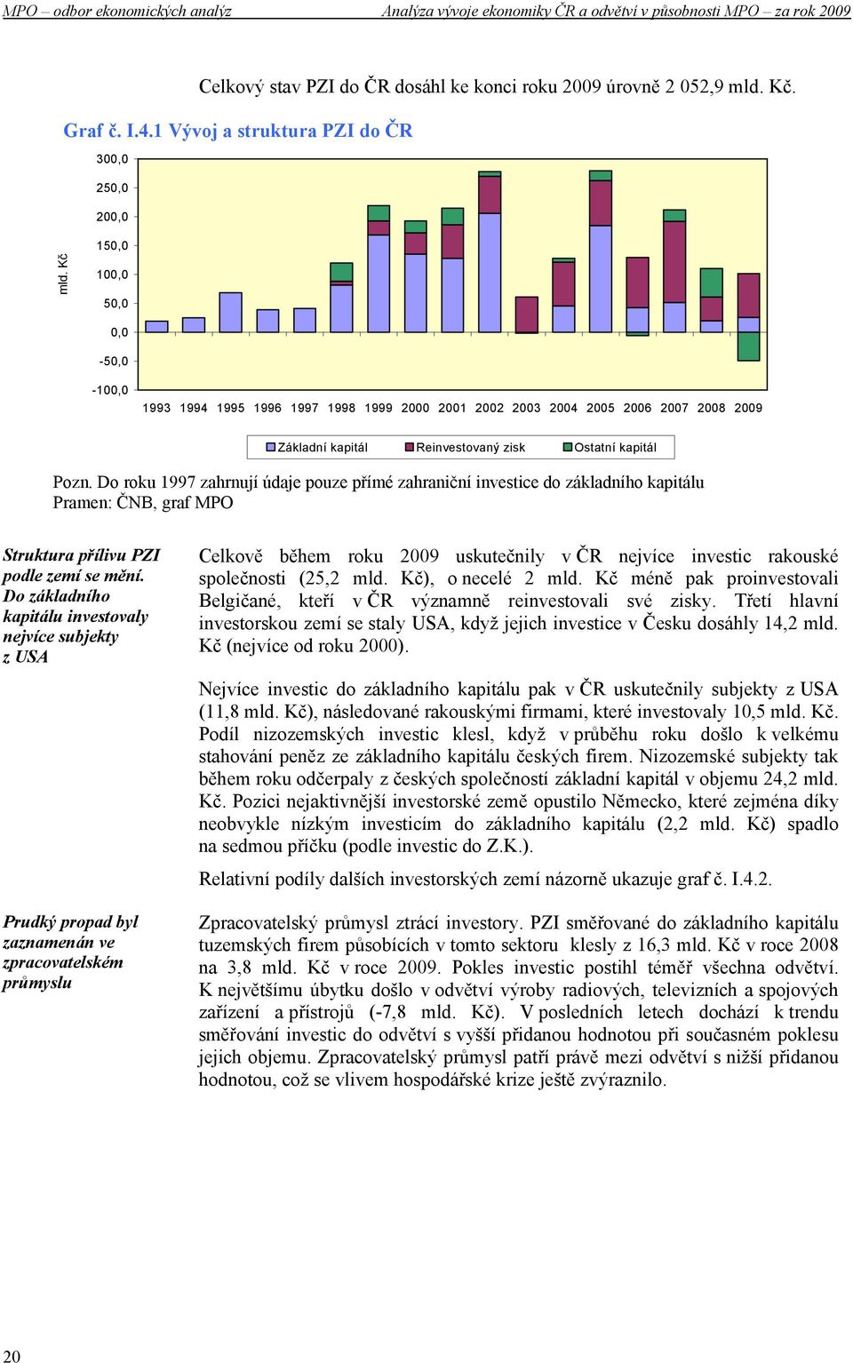 Do roku 1997 zahrnují údaje pouze přímé zahraniční investice do základního kapitálu Pramen: ČNB, graf MPO Struktura přílivu PZI podle zemí se mění.