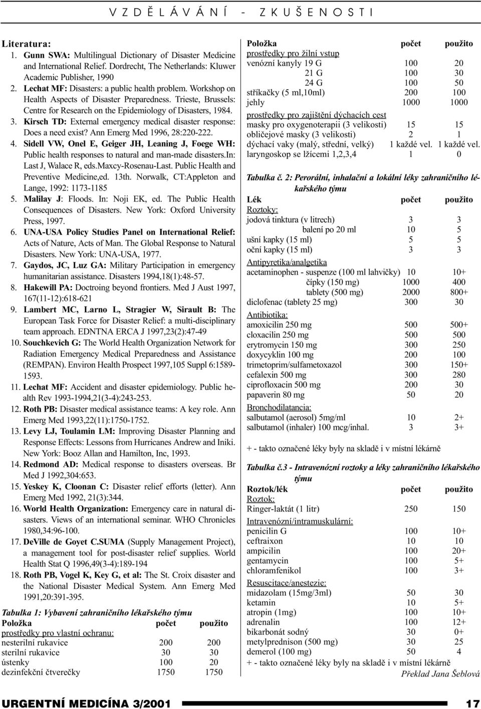 Kirsch TD: External emergency medical disaster response: Does a need exist? Ann Emerg Med 1996, 28:220-222. 4.