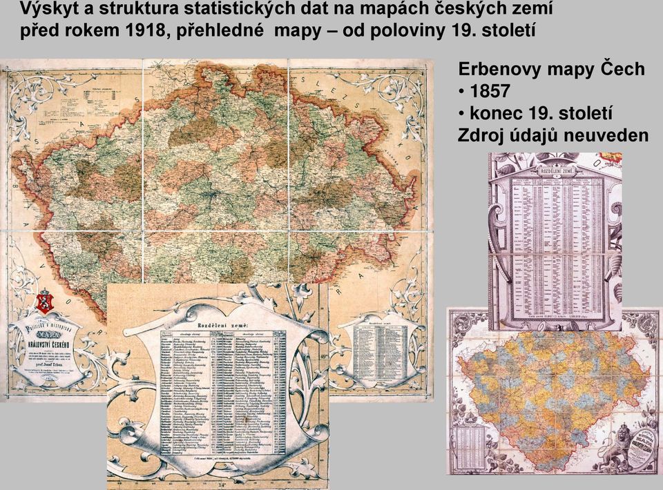přehledné mapy od poloviny 19.