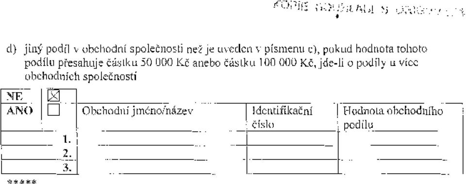 r;), pokud hodnota tohoto podílu přesahuje č~oll", 50 JDO Kč anebo