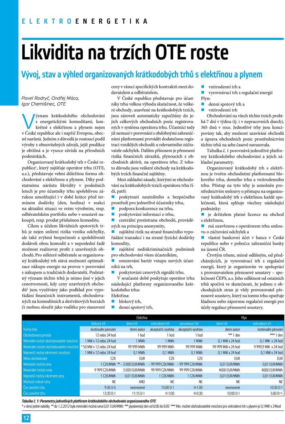 Jedním z důvodů je rostoucí podíl výroby z obnovitelných zdrojů, jejíž predikce je obtížná a je vysoce závislá na přírodních podmínkách.