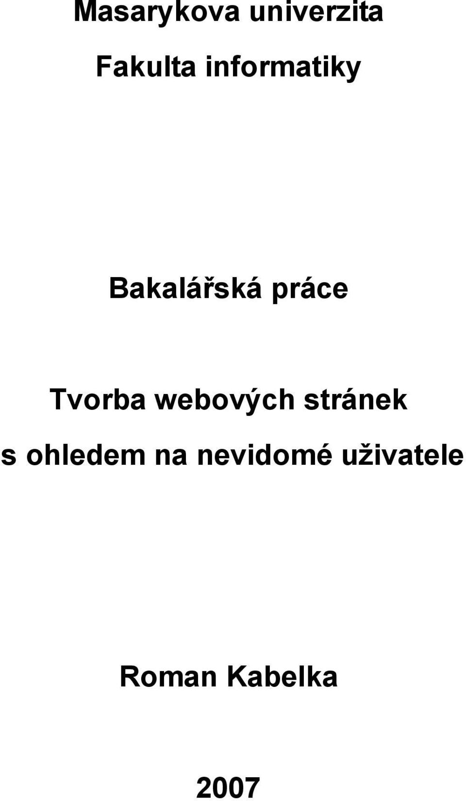 Tvorba webových stránek s ohledem