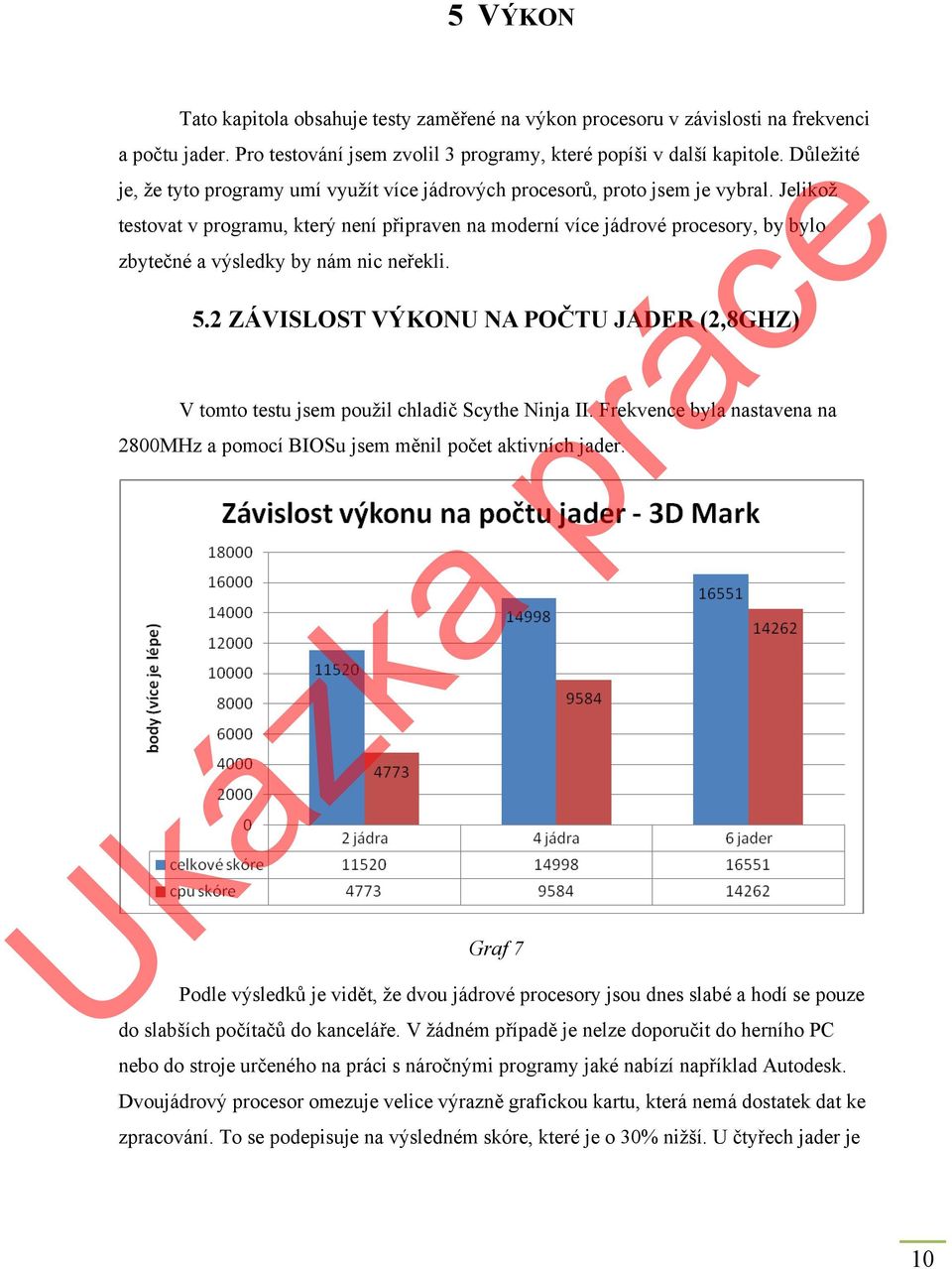 Jelikož testovat v programu, který není připraven na moderní více jádrové procesory, by bylo zbytečné a výsledky by nám nic neřekli. 5.