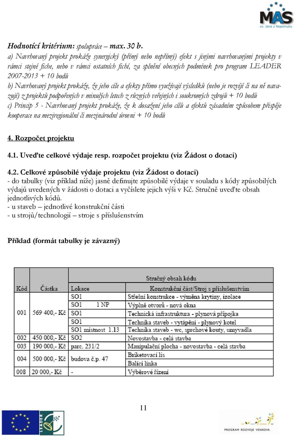 27-23 + bodů b) Navrhovaný projekt prokáže, že jeho cíle a efekty přímo využívají výsledků (nebo je rozvíjí či na ně navazují) z projektů podpořených v minulých letech z různých veřejných i