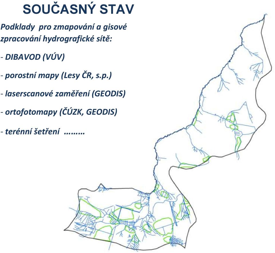 porostní mapy (Lesy ČR, s.p.) - laserscanové