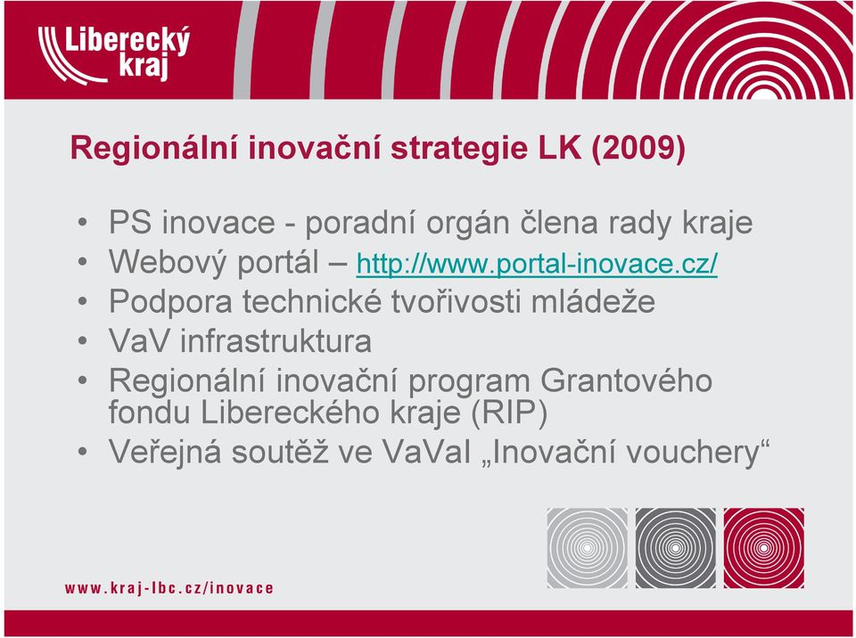 cz/ Podpora technické tvořivosti mládeže VaV infrastruktura Regionální