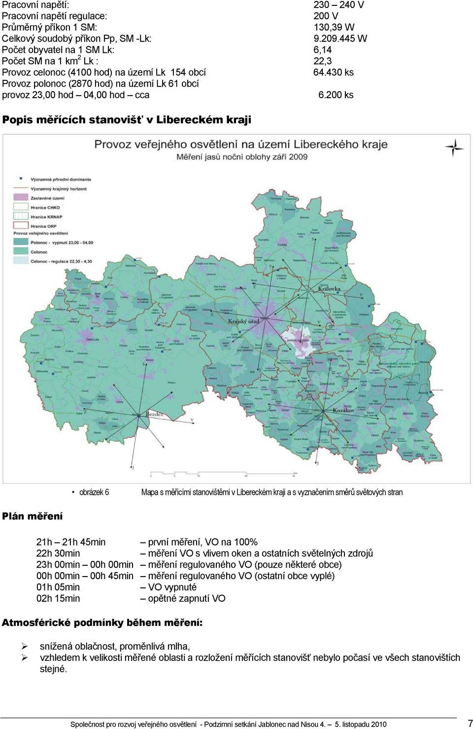 430 ks Provoz polonoc (2870 hod) na území Lk 61 obcí provoz 23,00 hod 04,00 hod cca 6.