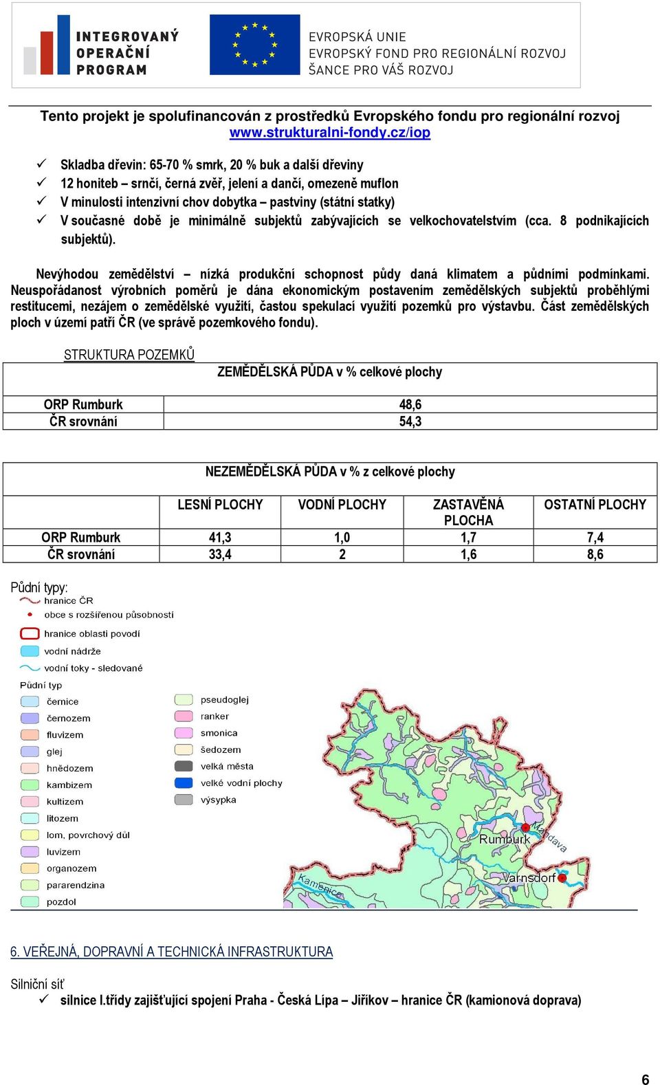 Neuspořádanost výrobních poměrů je dána ekonomickým postavením zemědělských subjektů proběhlými restitucemi, nezájem o zemědělské využití, častou spekulací využití pozemků pro výstavbu Část