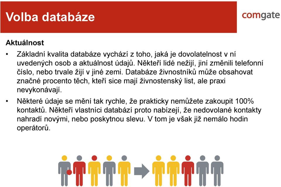 Databáze živnostníků může obsahovat značné procento těch, kteří sice mají živnostenský list, ale praxi nevykonávají.