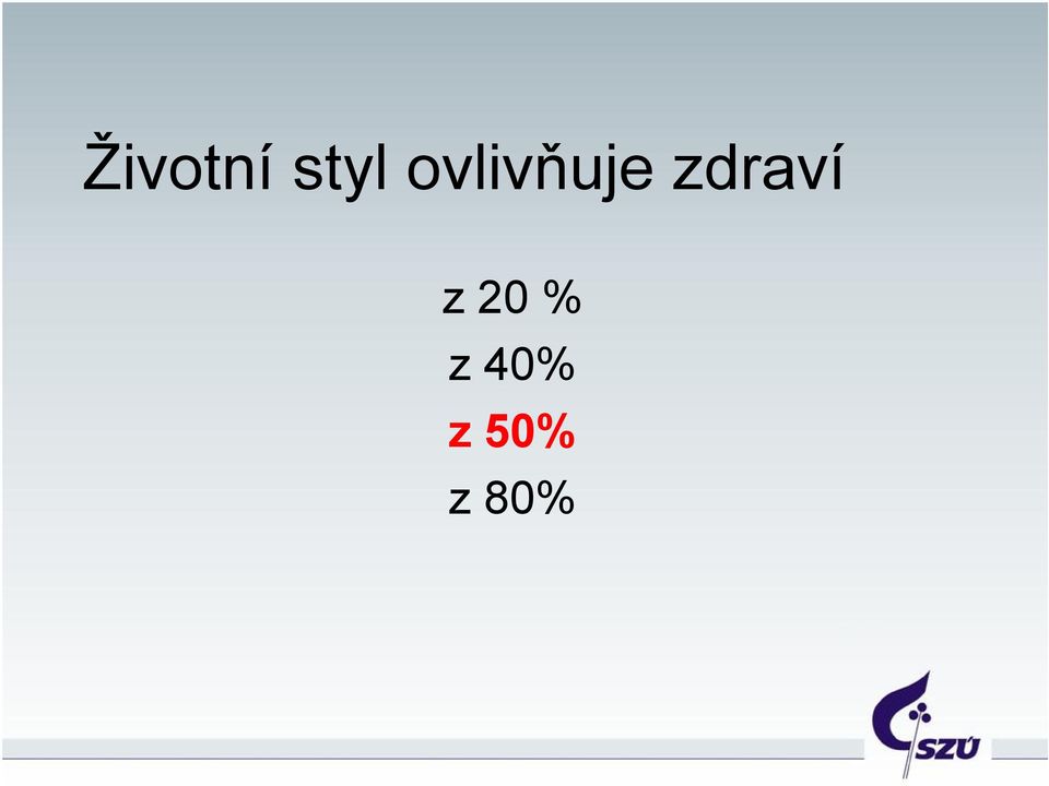 zdraví z 20 %