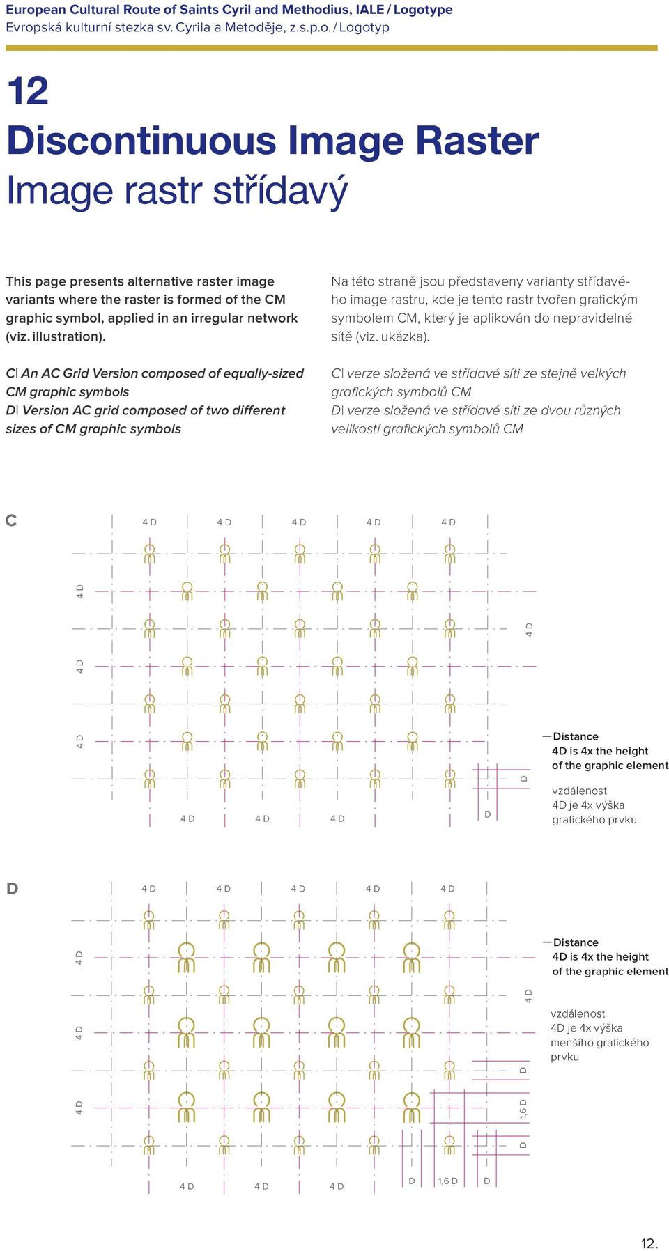 C An AC Grid Version composed of equally-sized CM graphic symbols Version AC grid composed of two different sizes of CM graphic symbols Na této straně jsou představeny varianty střídavého image