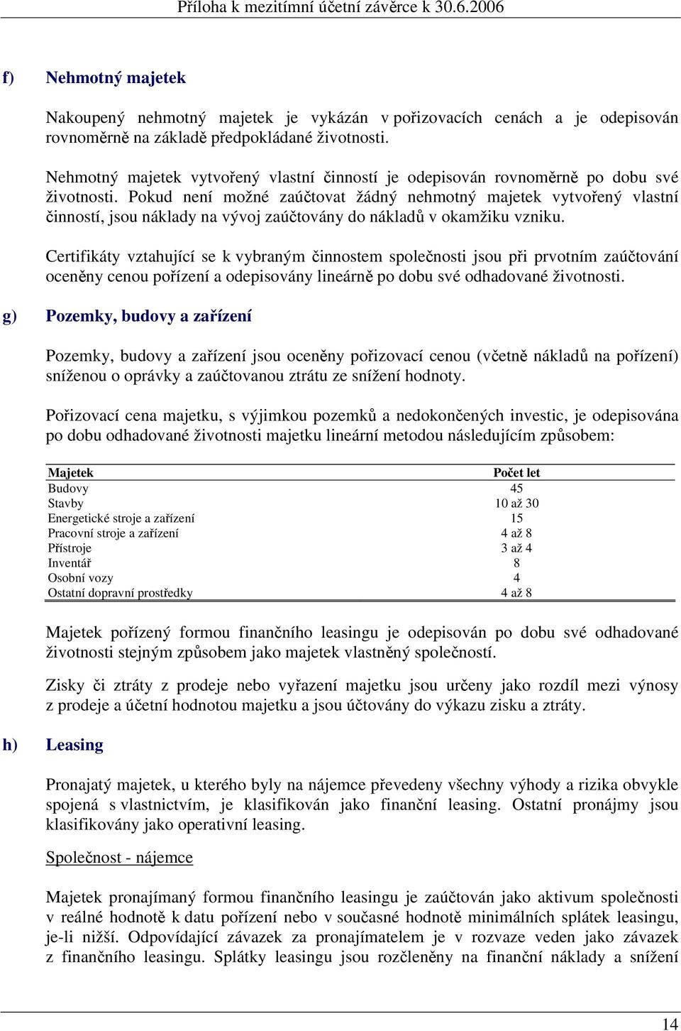 Pokud není možné zaúčtovat žádný nehmotný majetek vytvořený vlastní činností, jsou náklady na vývoj zaúčtovány do nákladů v okamžiku vzniku.