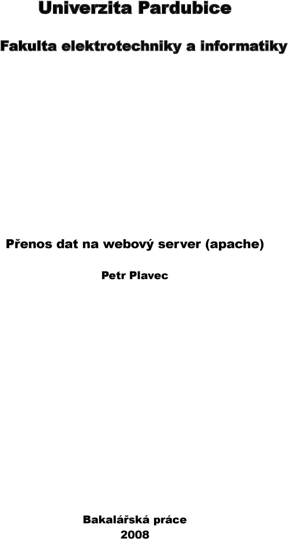 Přenos dat na webový server