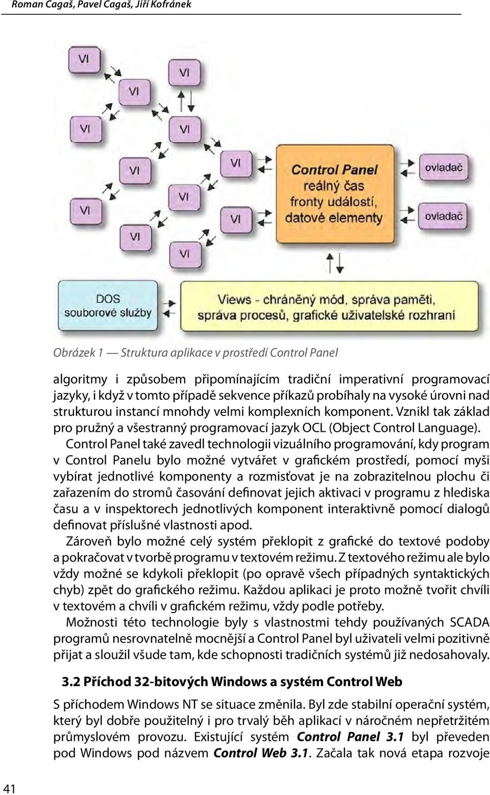 Control Panel také zavedl technologii vizuálního programování, kdy program v Control Panelu bylo možné vytvářet v grafickém prostředí, pomocí myši vybírat jednotlivé komponenty a rozmisťovat je na